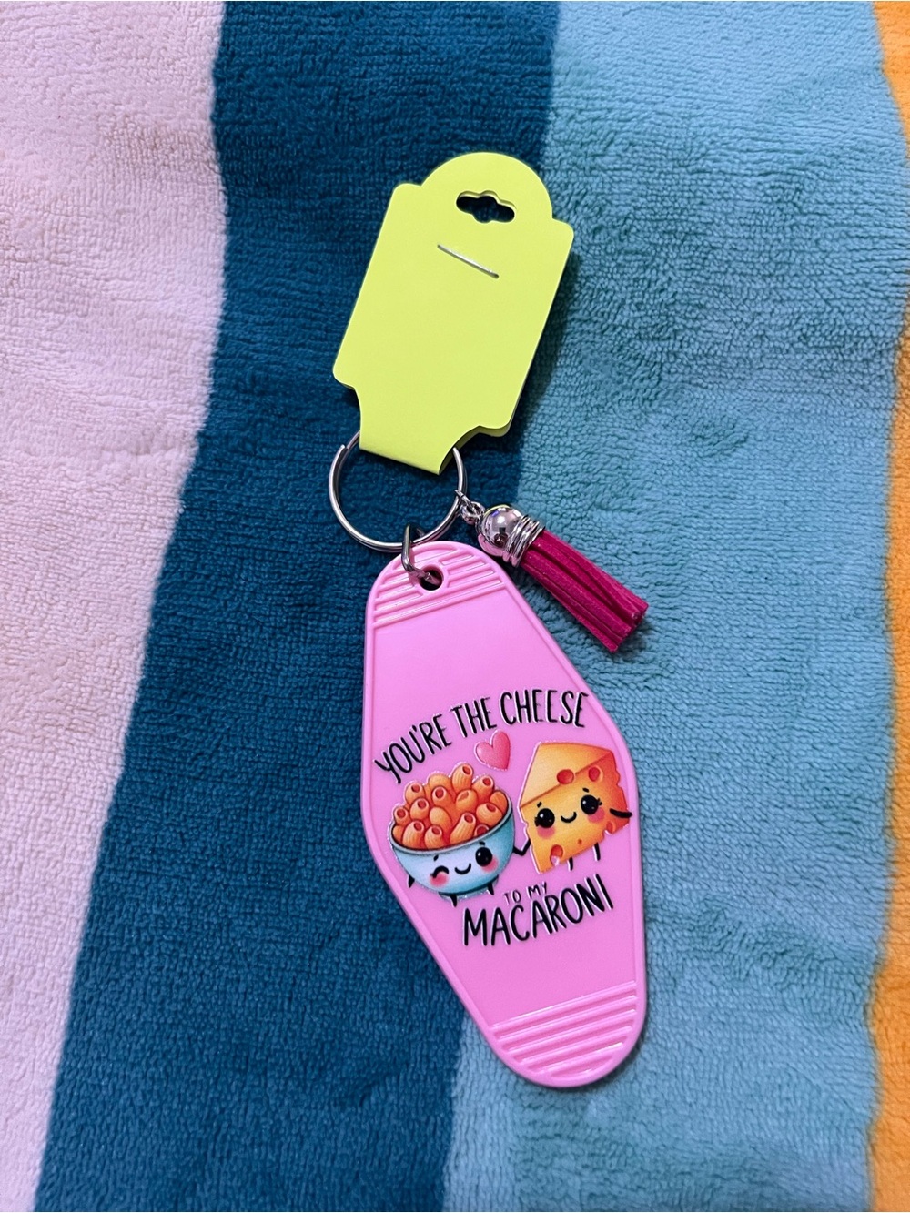 You’re the Cheese to my Macaroni Keychain 🧀